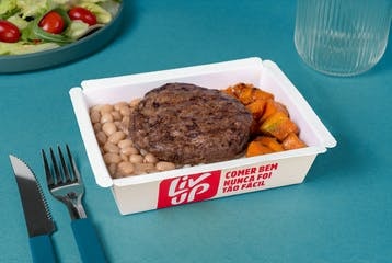 Carne moída, arroz integral e feijão carioca - 370g
