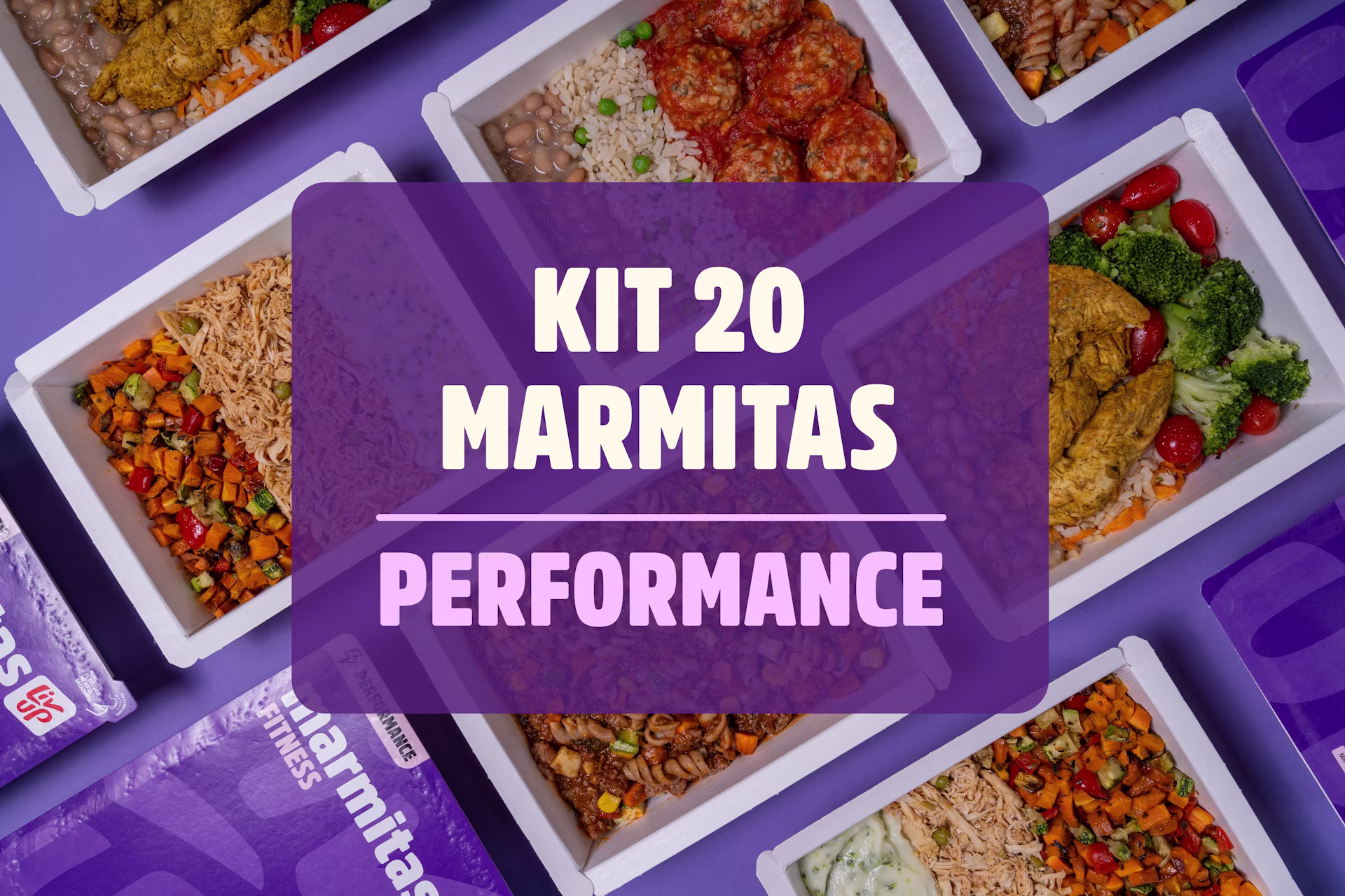 Kit 20 marmitas performance